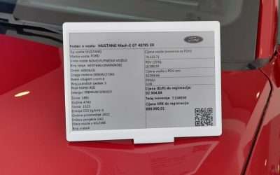 Karić automobili enhances their showroom customer experience with ETRANET DigiTag electronic shelf labels solution